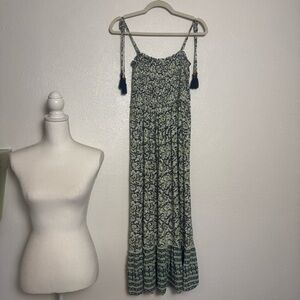 Blue Island Green and‎ Blue Smocked Dress